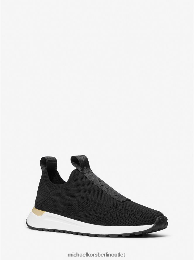 Schuhe de Michael Kors Frauen Bodie Slip-on-Sneaker aus Netzstoff mit Logoband Schwarz 404V221711