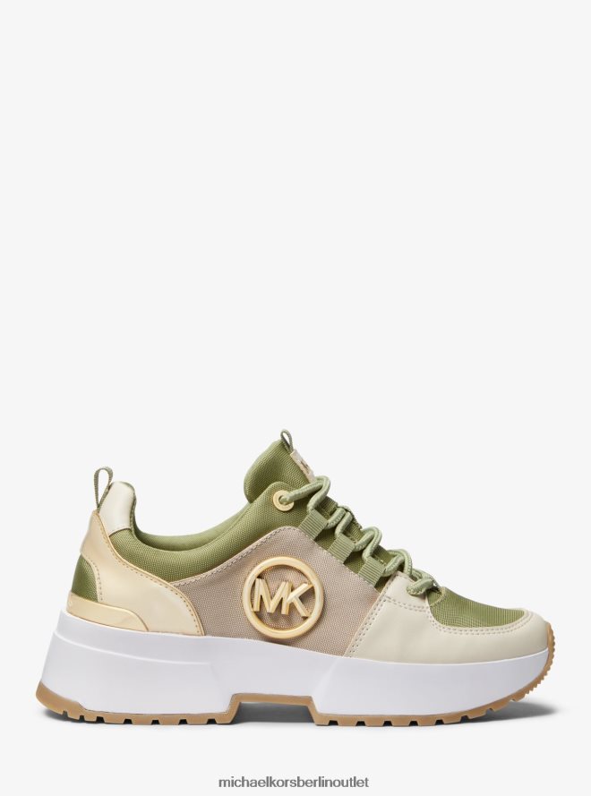 Schuhe de Michael Kors Frauen Cosmo Canvas-Trainer Es ist sage mlti 404V221789