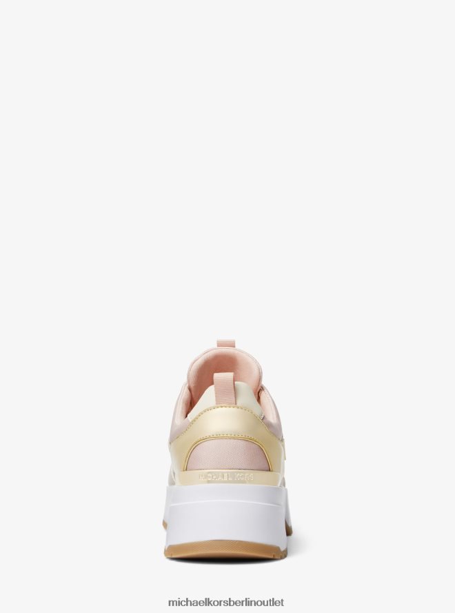 Schuhe de Michael Kors Frauen Cosmo Canvas-Trainer pwd blsh mlt 404V221788