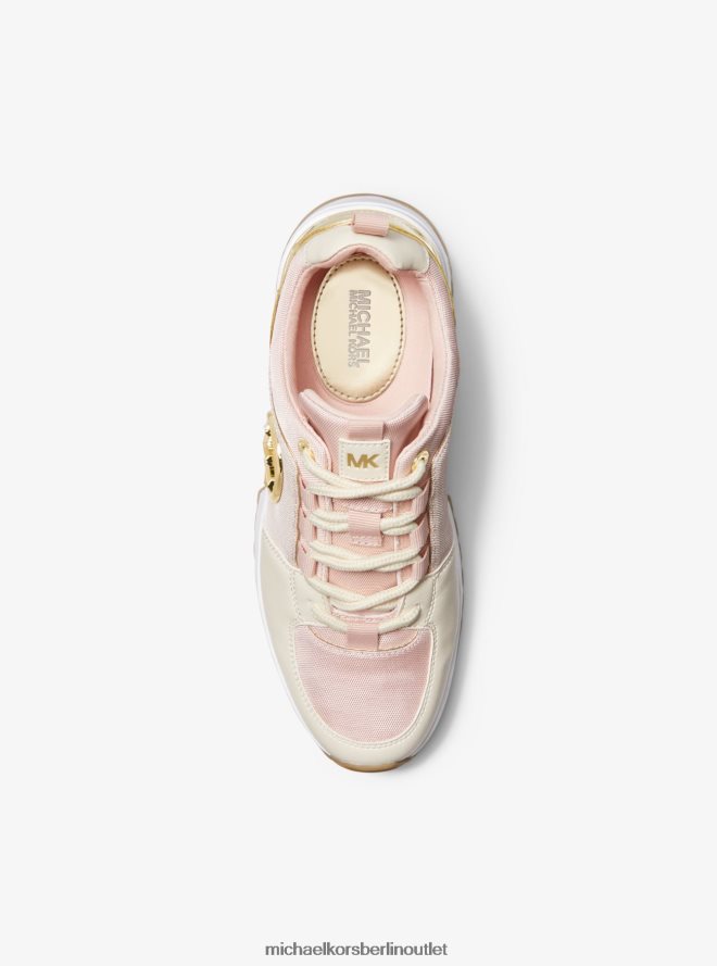 Schuhe de Michael Kors Frauen Cosmo Canvas-Trainer pwd blsh mlt 404V221788