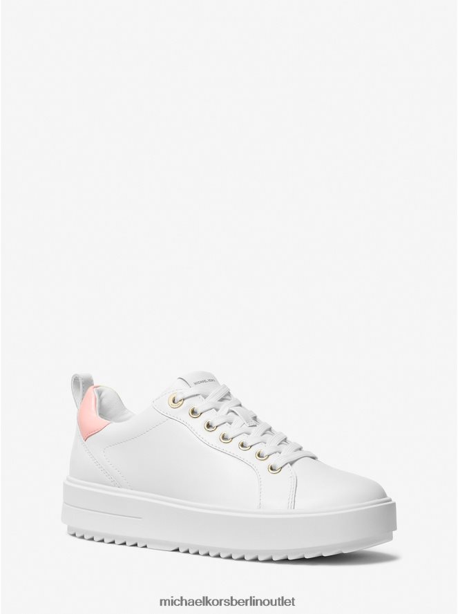 Schuhe de Michael Kors Frauen Emmett-Ledersneaker Rosa 404V221705