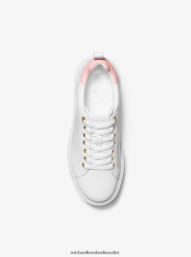 Schuhe de Michael Kors Frauen Emmett-Ledersneaker Rosa 404V221705