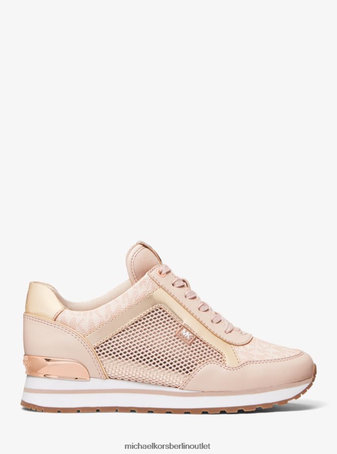Schuhe de Michael Kors Frauen Maddy Mixed-Media-Trainerin SF PNK/Ballt 404V221726