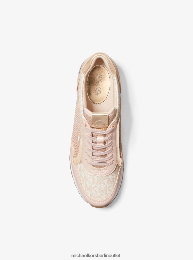 Schuhe de Michael Kors Frauen Maddy Mixed-Media-Trainerin SF PNK/Ballt 404V221726