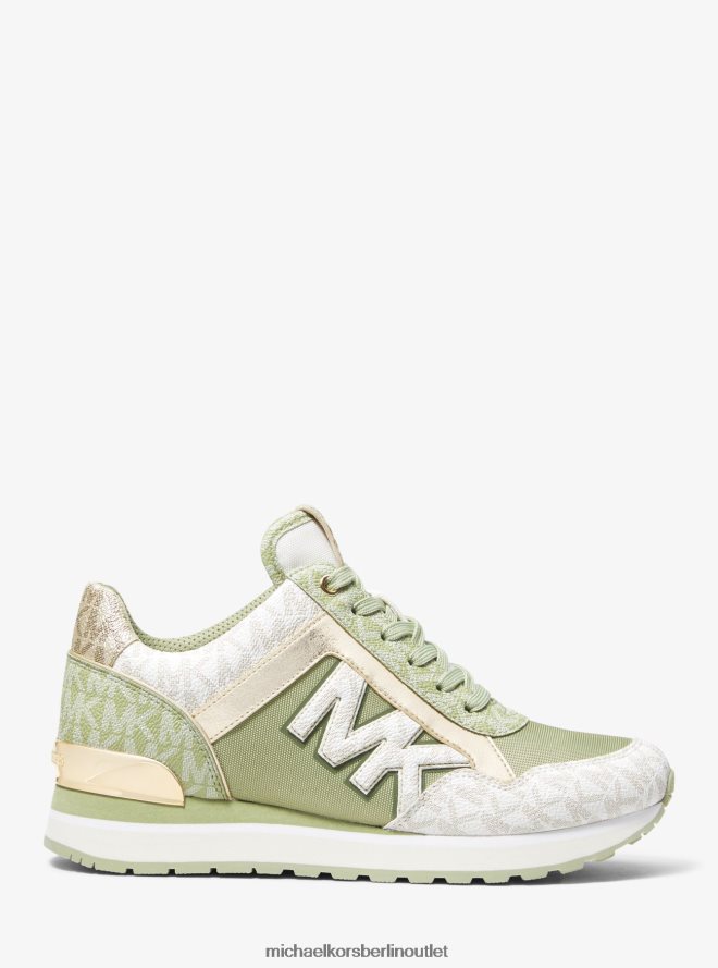 Schuhe de Michael Kors Frauen Maddy-Sneaker mit zweifarbigem Logo und Mesh Es ist sage mlti 404V221818