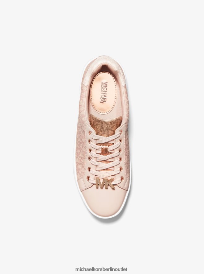 Schuhe de Michael Kors Frauen Mohnfarbener Logo-Sneaker im Farbblockdesign Ballett 404V221814