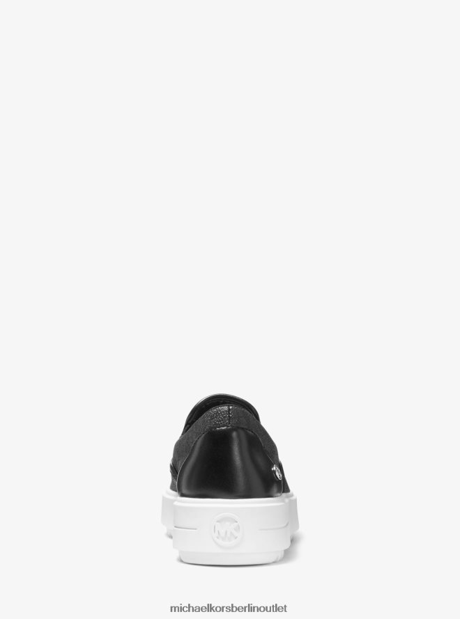 Schuhe de Michael Kors Frauen Slip-on-Sneaker mit Emmett-Logo Schwarz 404V221717