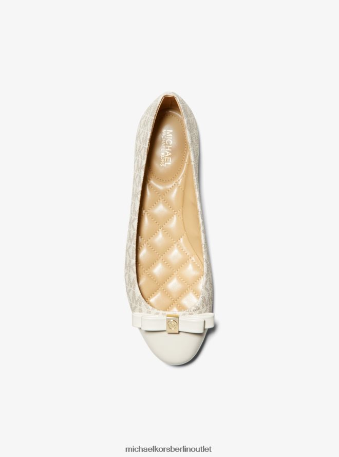 Schuhe de Michael Kors Frauen Ballerinas mit Andrea-Logo Vanille 404V222249