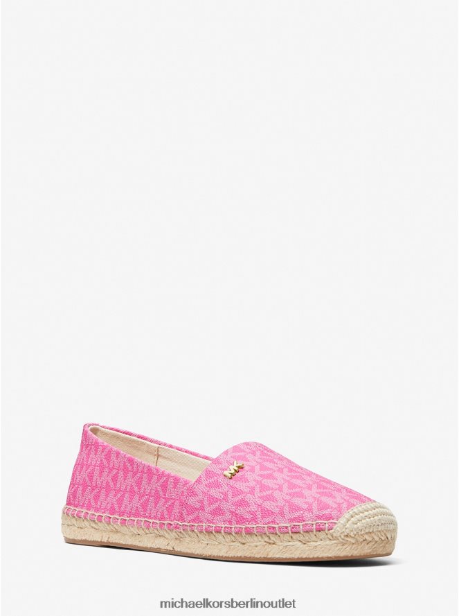 Schuhe de Michael Kors Frauen Espadrille zum Hineinschlüpfen mit Kendrick-Logo cerise 404V222221