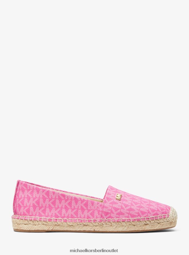 Schuhe de Michael Kors Frauen Espadrille zum Hineinschlüpfen mit Kendrick-Logo cerise 404V222221