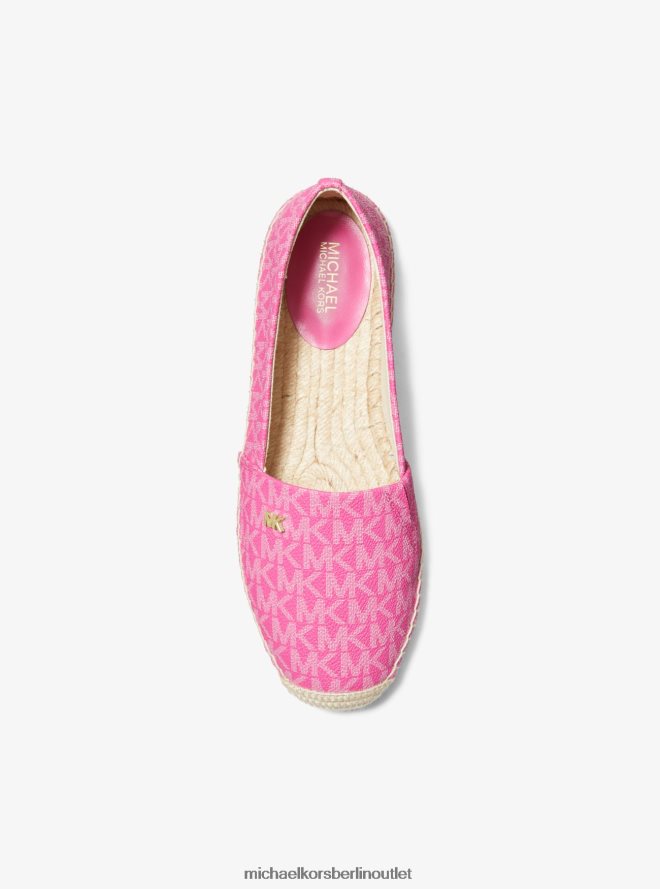 Schuhe de Michael Kors Frauen Espadrille zum Hineinschlüpfen mit Kendrick-Logo cerise 404V222221