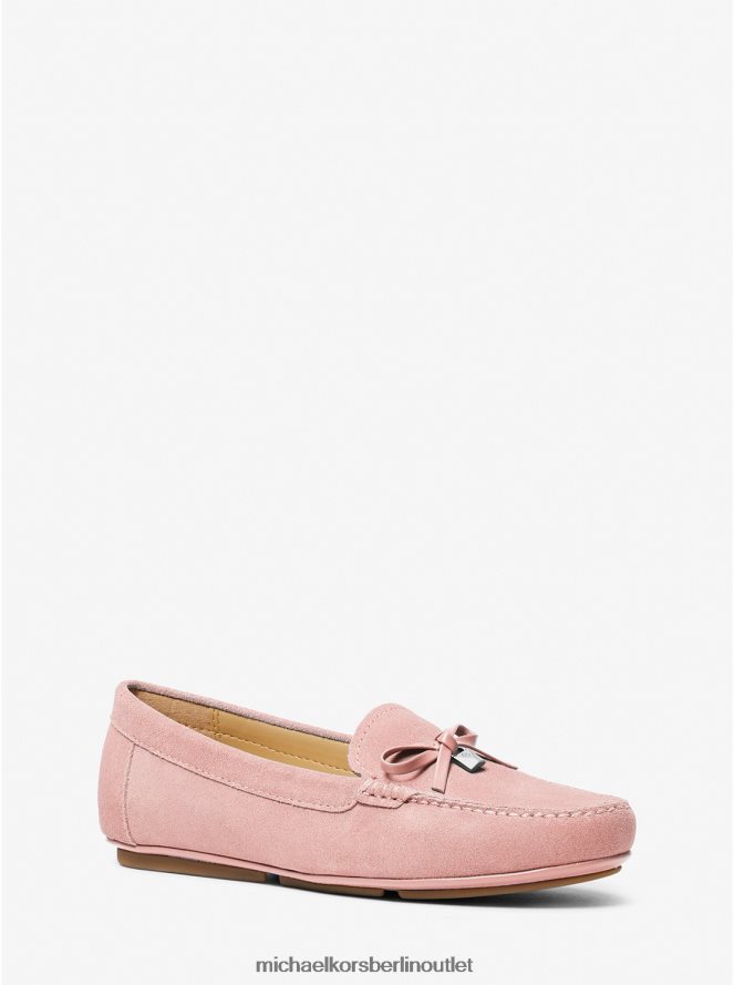 Schuhe de Michael Kors Frauen Juliette-Loafer aus Wildleder Rosa 404V222234