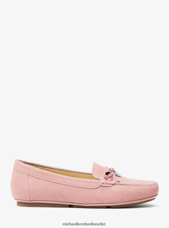 Schuhe de Michael Kors Frauen Juliette-Loafer aus Wildleder Rosa 404V222234