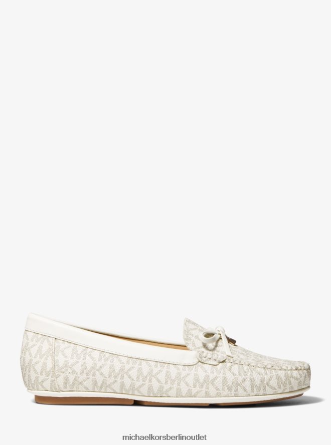 Schuhe de Michael Kors Frauen Loafer mit Juliette-Logo Vanille 404V222231