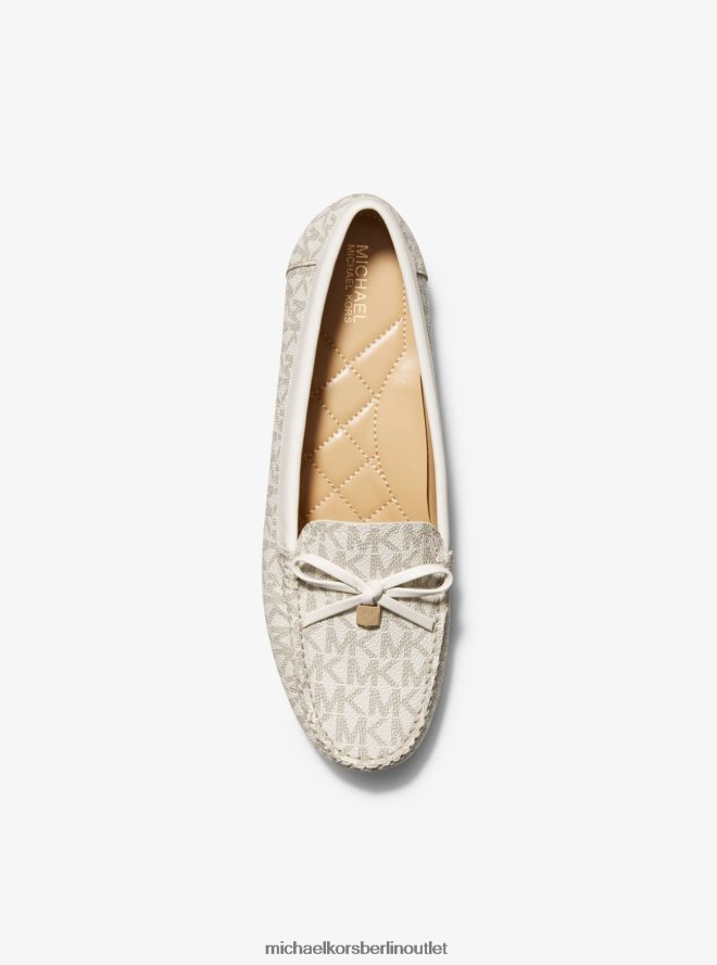 Schuhe de Michael Kors Frauen Loafer mit Juliette-Logo Vanille 404V222231