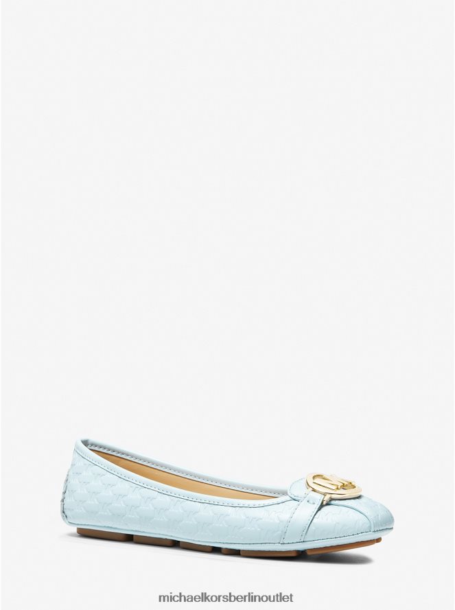 Schuhe de Michael Kors Frauen Mokassin aus Kunstleder mit Fulton-Logoprägung vista blau 404V222269