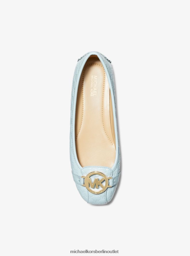 Schuhe de Michael Kors Frauen Mokassin aus Kunstleder mit Fulton-Logoprägung vista blau 404V222269
