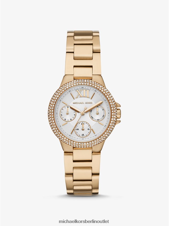 Zubehör de Michael Kors Frauen Goldfarbene Mini-Camille-Pflasteruhr Gold 404V222394