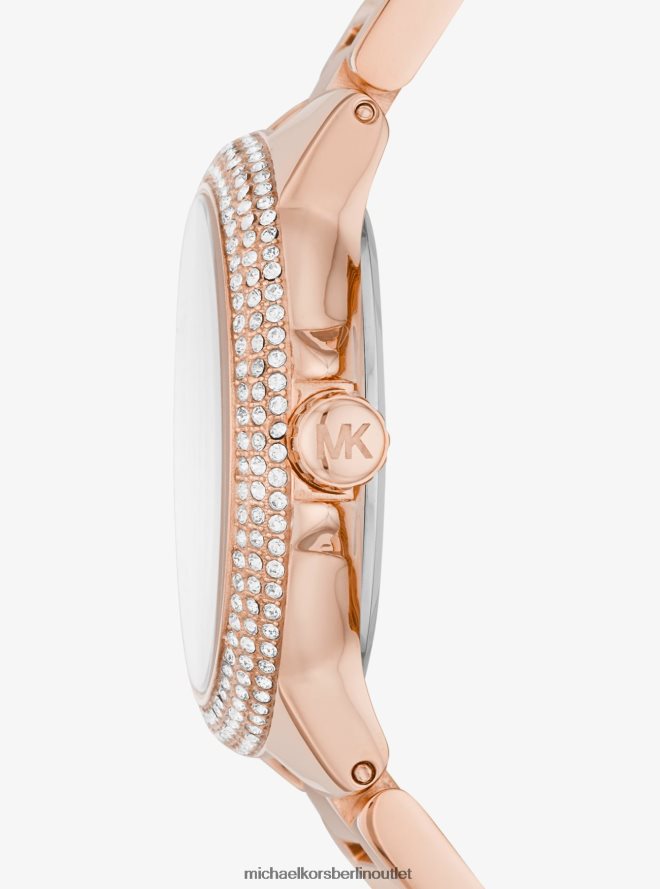 Zubehör de Michael Kors Frauen Mini-Camille-Pavé-Armbanduhr in Roségold Roségold 404V222375