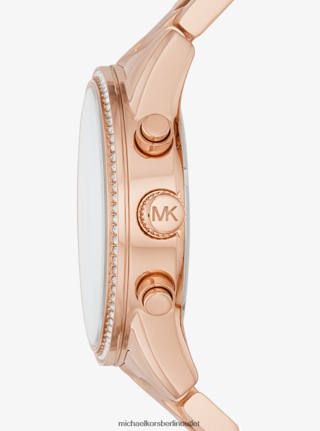 Zubehör de Michael Kors Frauen Ritz roségoldfarbene Uhr Roségold 404V222385