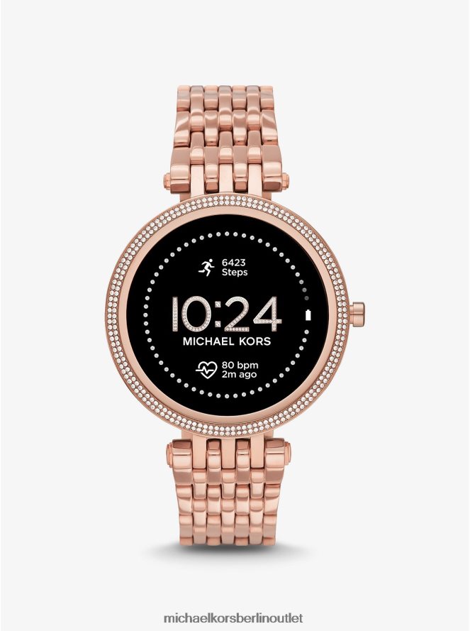 Zubehör de Michael Kors Frauen Gen 5e Darci Pavé Roségoldfarbene Smartwatch Roségold 404V222361