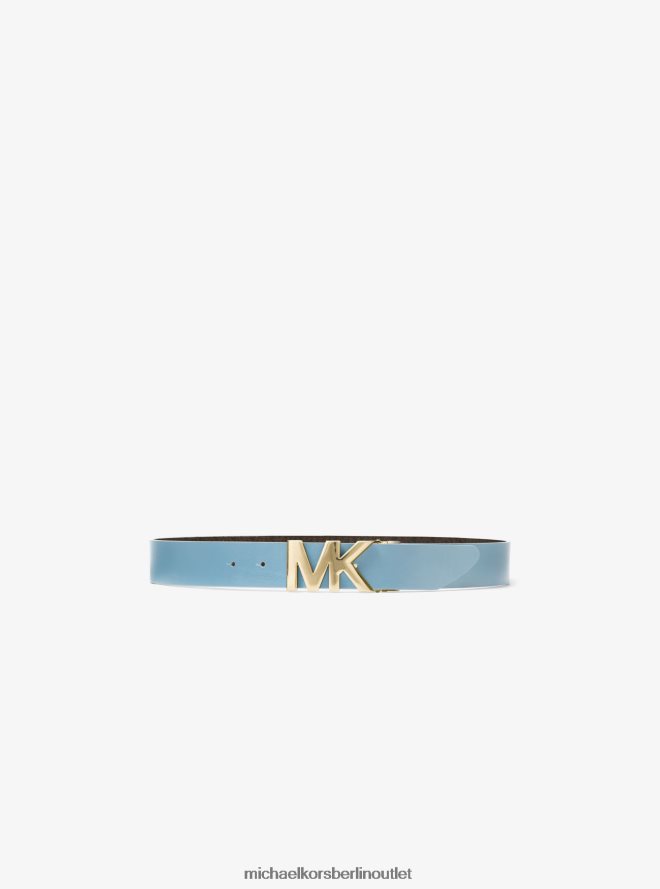 Zubehör de Michael Kors Frauen Reversibles Logo und Taillengürtel aus Leder braun/chambray 404V222693