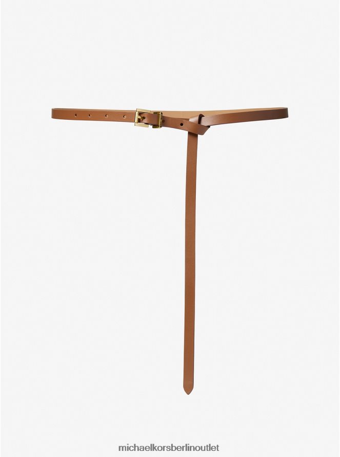 Zubehör de Michael Kors Frauen schmaler Ledergürtel Gepäck 404V222708