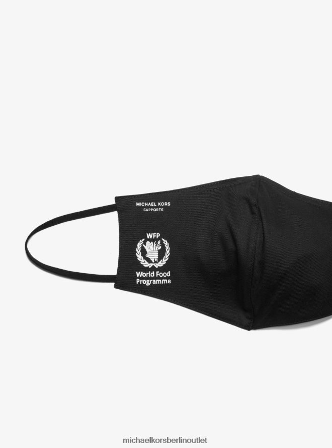 Zubehör de Michael Kors Frauen Watch Hunger Stop Love Gesichtsmaske aus Bio-Baumwolle Schwarz 404V222757
