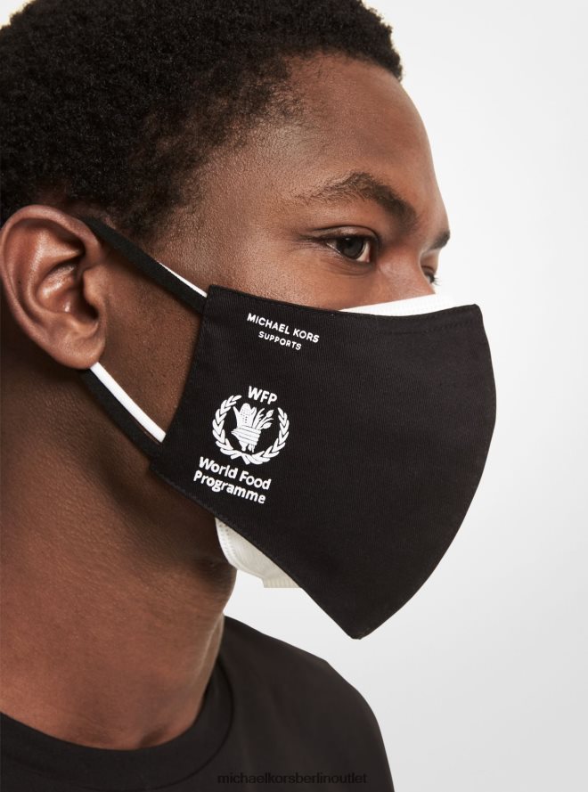 Zubehör de Michael Kors Frauen Watch Hunger Stop Love Gesichtsmaske aus Bio-Baumwolle Schwarz 404V222757