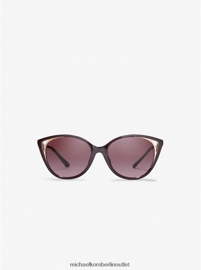 Zubehör de Michael Kors Frauen Alexandria-Sonnenbrille Cordovan 404V222667