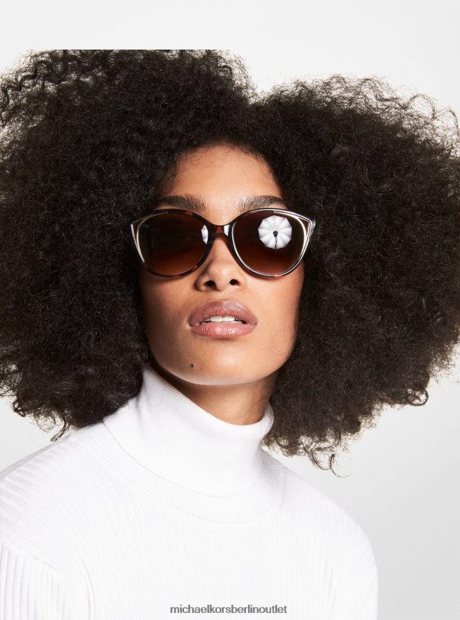 Zubehör de Michael Kors Frauen Alexandria-Sonnenbrille Schildkröte 404V222665