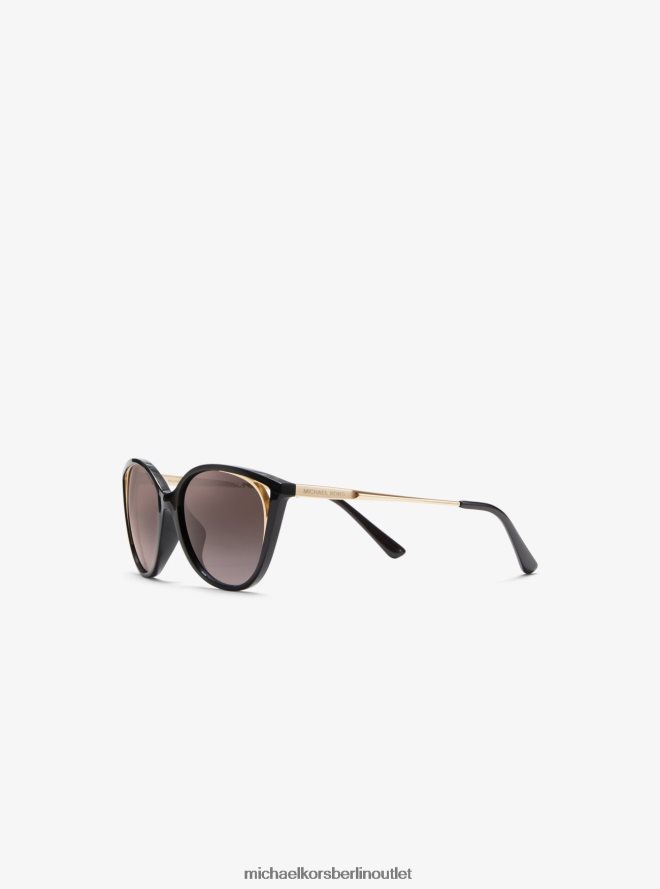 Zubehör de Michael Kors Frauen Alexandria-Sonnenbrille Schwarz 404V222666