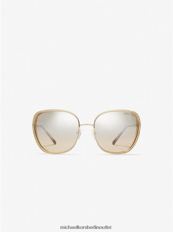 Zubehör de Michael Kors Frauen Amsterdam-Sonnenbrille Gold 404V222670