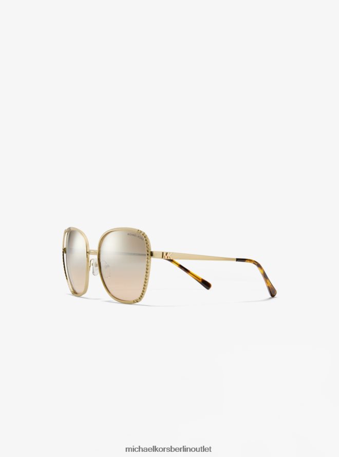 Zubehör de Michael Kors Frauen Amsterdam-Sonnenbrille Gold 404V222670