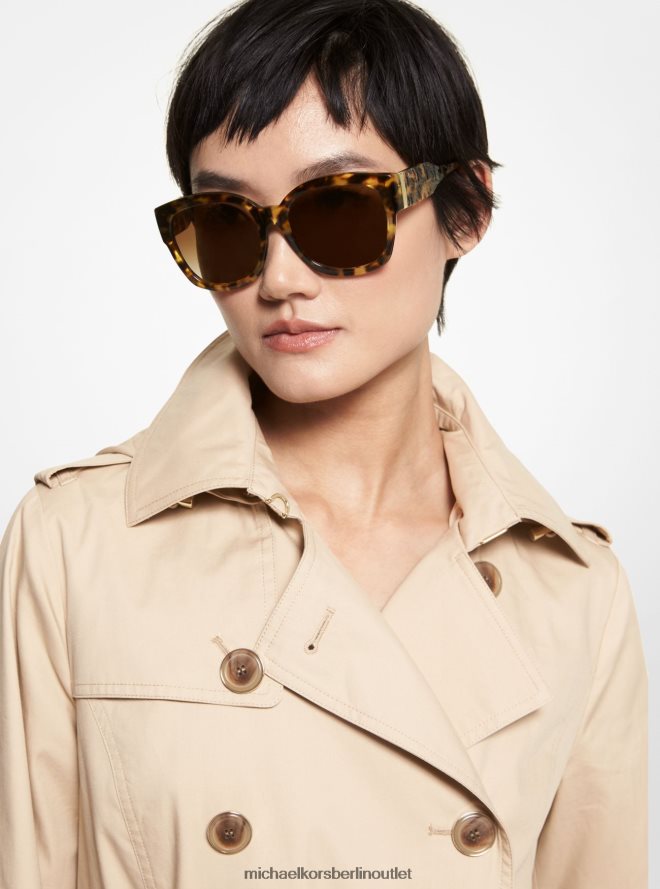 Zubehör de Michael Kors Frauen Baja-Sonnenbrille Schildkröte 404V222624