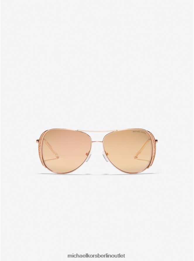 Zubehör de Michael Kors Frauen Chelsea-Glamour-Sonnenbrille Roségold 404V222627