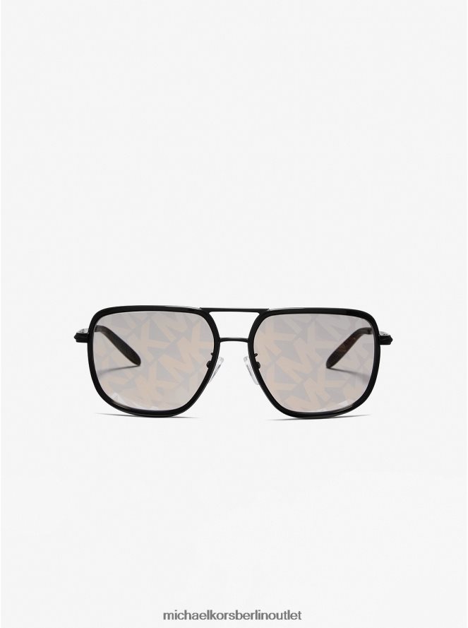 Zubehör de Michael Kors Frauen Del Ray Sonnenbrille Silber Gold 404V222629