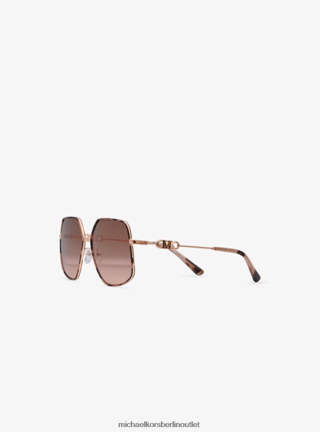 Zubehör de Michael Kors Frauen Empire-Schmetterlingssonnenbrille Rosa 404V222560
