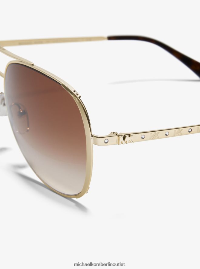 Zubehör de Michael Kors Frauen Helle Chelsea-Sonnenbrille hell Gold 404V222623