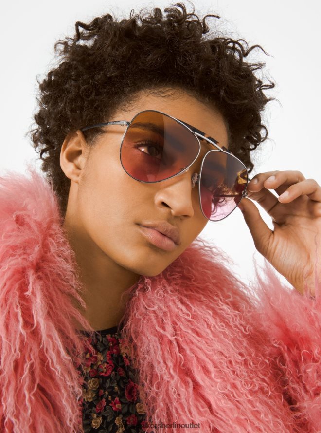 Zubehör de Michael Kors Frauen Kollektion Bleecker Sonnenbrillen Dunkelrosa 404V222660