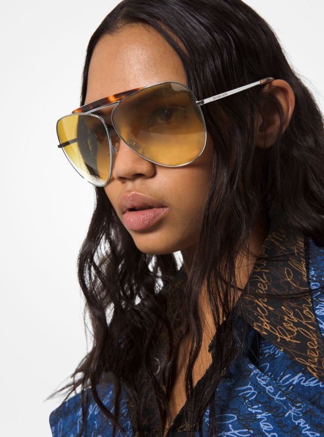 Zubehör de Michael Kors Frauen Kollektion Bleecker Sonnenbrillen braun/schildkröte 404V222661