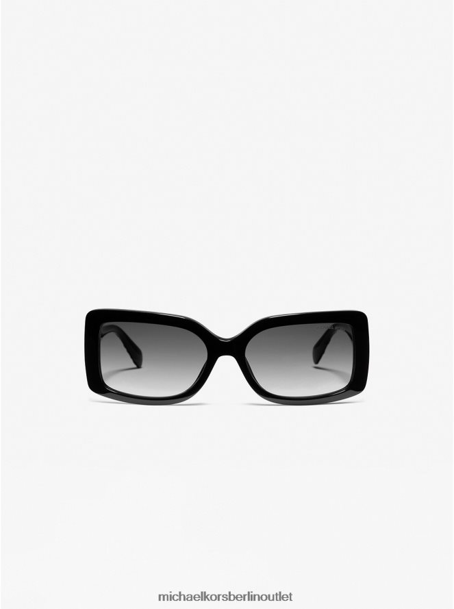 Zubehör de Michael Kors Frauen Korfu-Sonnenbrille Schwarz 404V222608