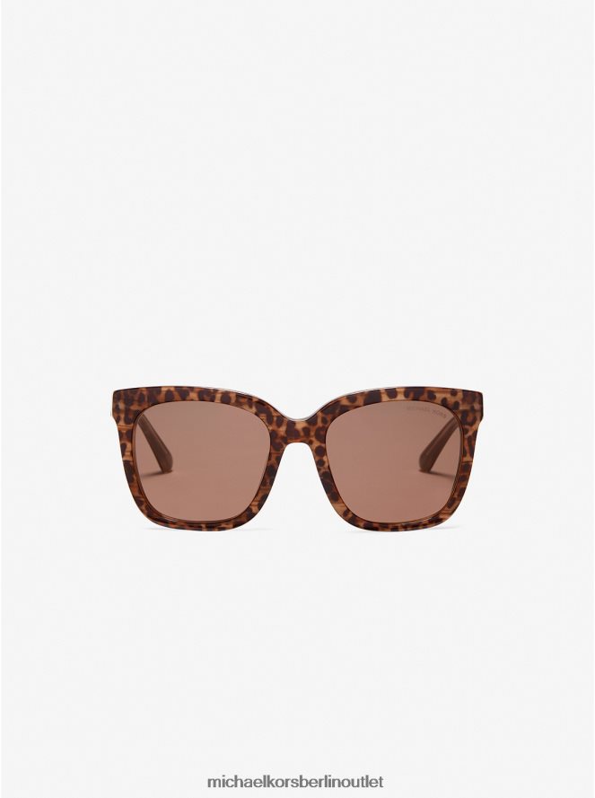 Zubehör de Michael Kors Frauen Sonnenbrille aus San Marino Leopard 404V222576