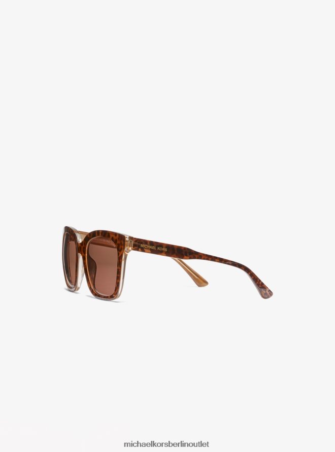Zubehör de Michael Kors Frauen Sonnenbrille aus San Marino Leopard 404V222576