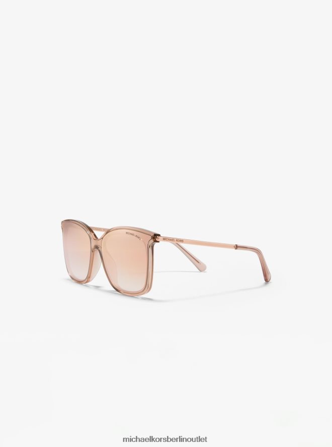 Zubehör de Michael Kors Frauen Zermatt Sonnenbrille roségoldener Blitz 404V222672