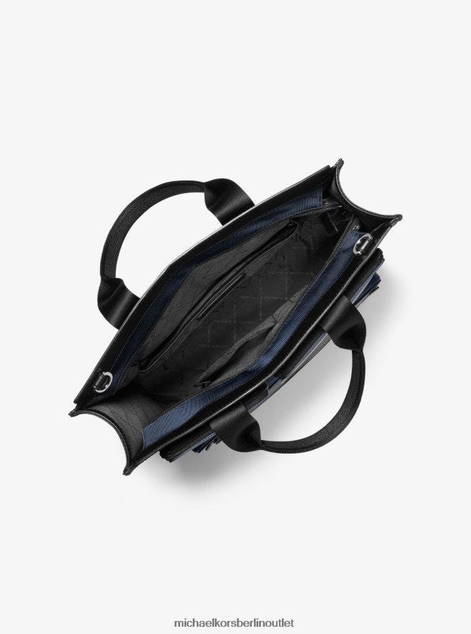 Zubehör de Michael Kors Frauen Kent-Einkaufstasche aus recyceltem Nylon Marine 404V223938