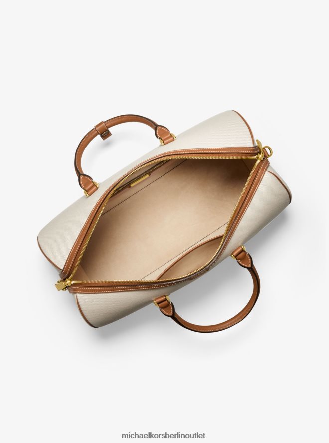 Zubehör de Michael Kors Frauen Kollektion MKC X 007 Weekender-Tasche aus Bond-Baumwollcanvas und Leder Gepäck 404V223812