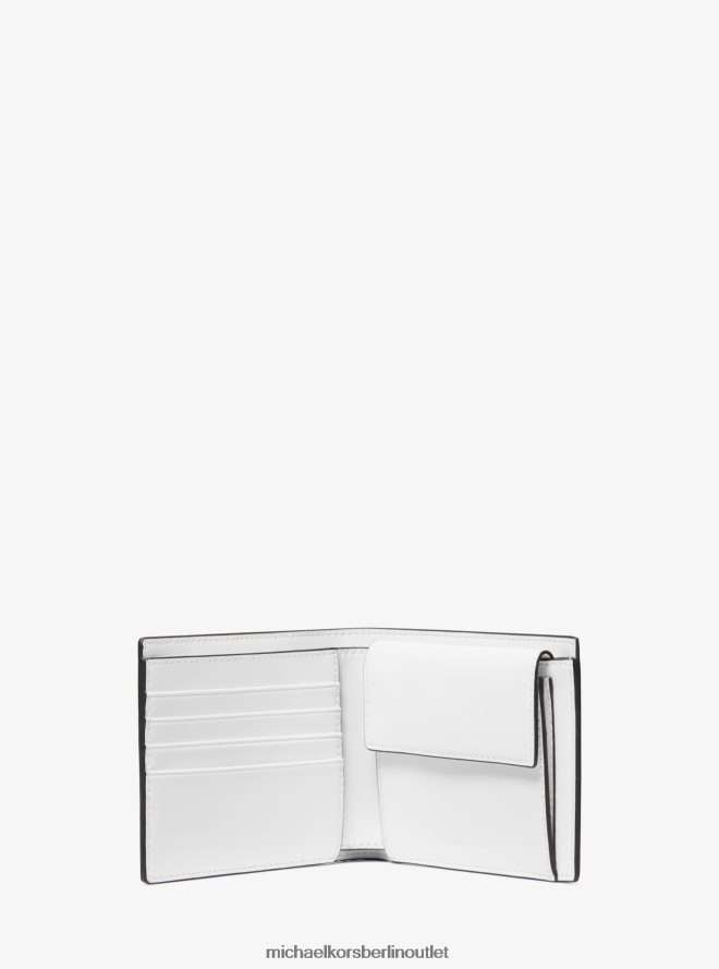 Zubehör de Michael Kors Männer Brieftasche mit Cooper-Logo und Kunstleder palmengrün 404V223236