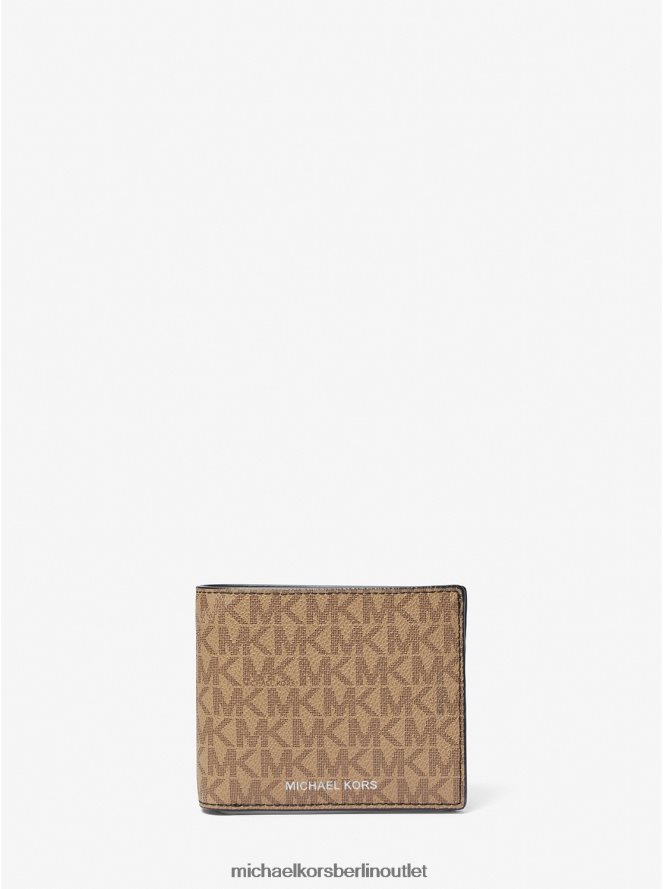 Zubehör de Michael Kors Männer Brieftasche mit Harrison-Logo und Passetui Schale 404V223215