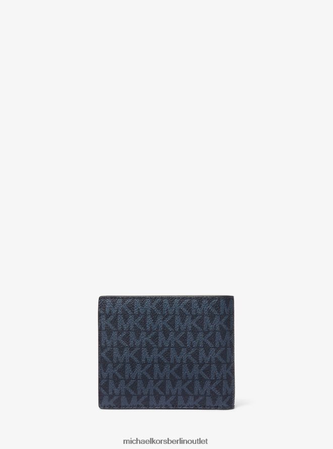 Zubehör de Michael Kors Männer Brieftasche mit Streifen und Hudson-Logo Schwimmbad 404V223208